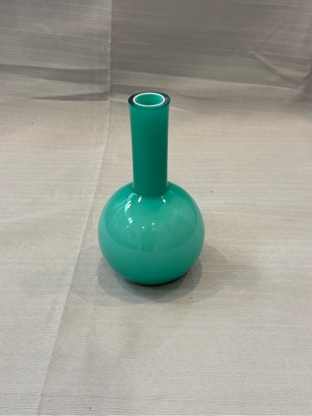 Teal Glass Bud Vase - Home Accents